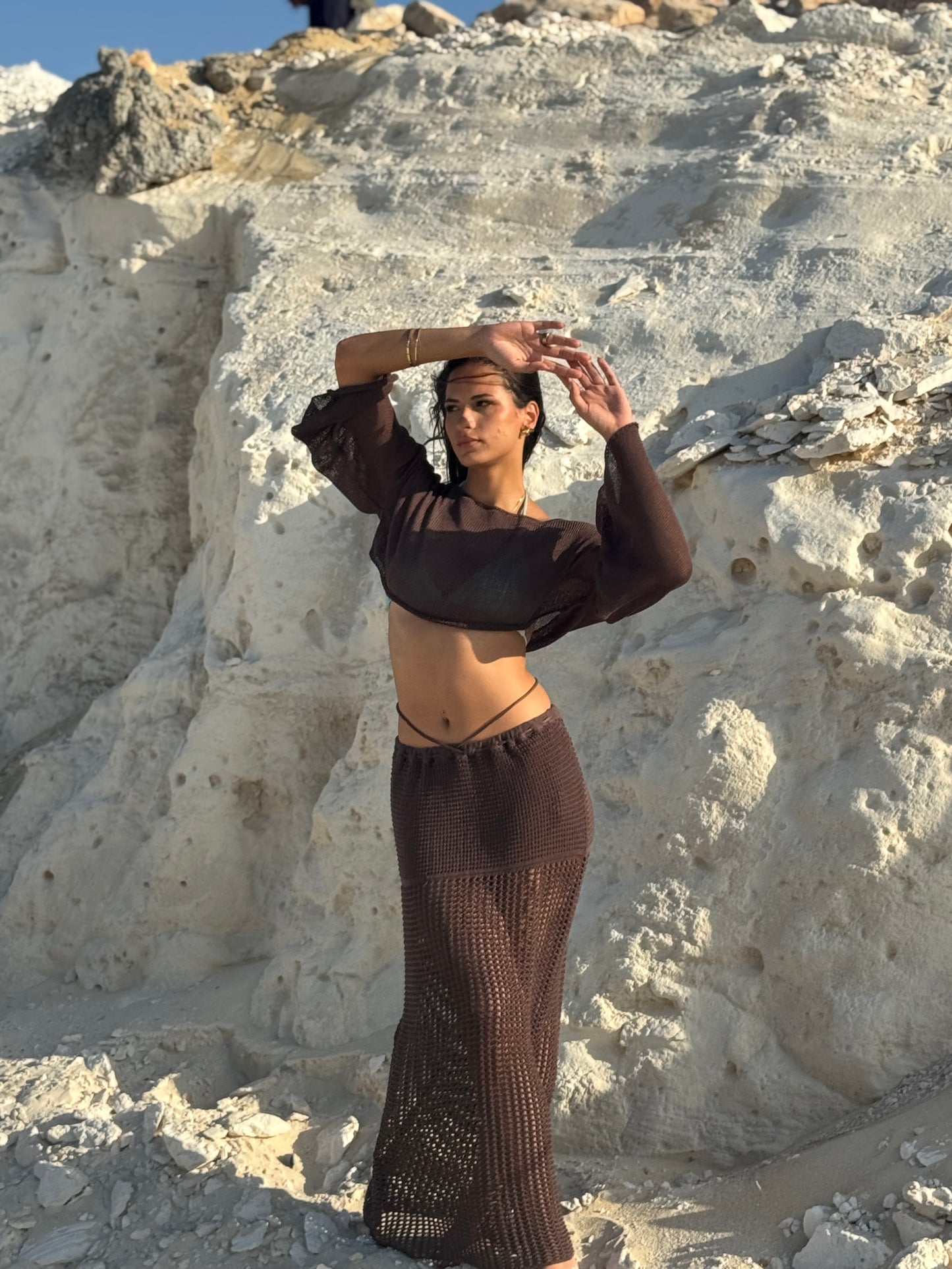 The Knitted Petal Skirt