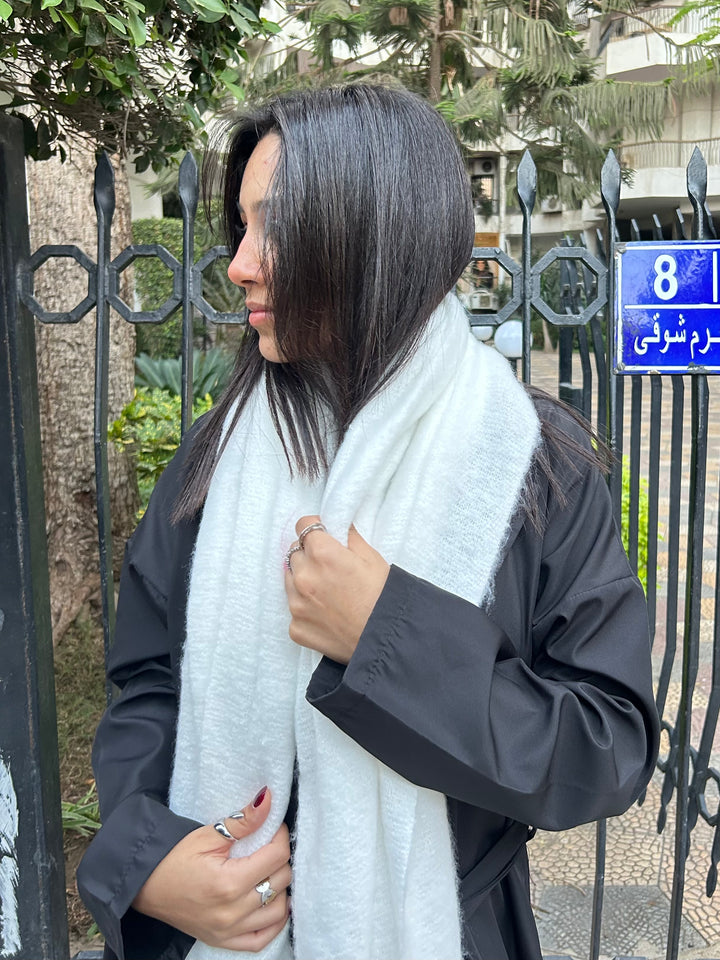 Frost White Scarf