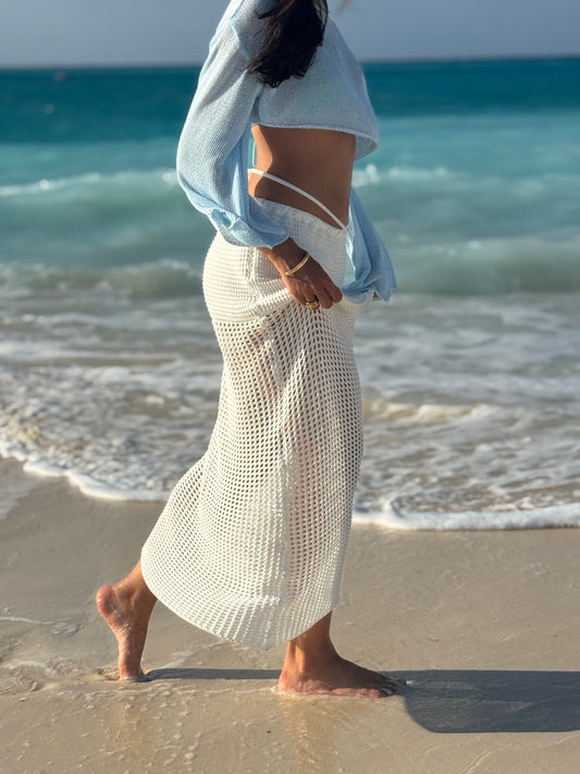 The Knitted Petal Skirt